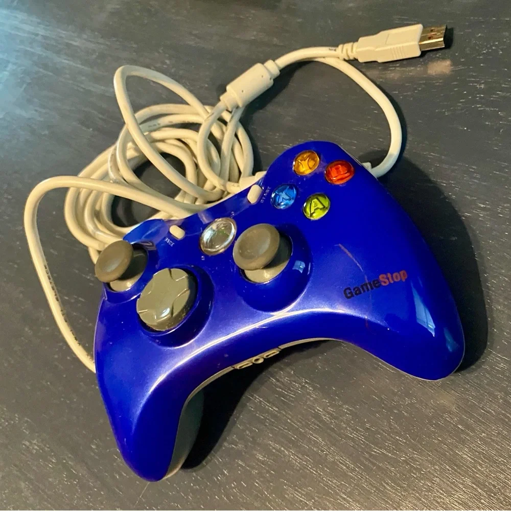 GameStop Wired Blue USB Game Controller